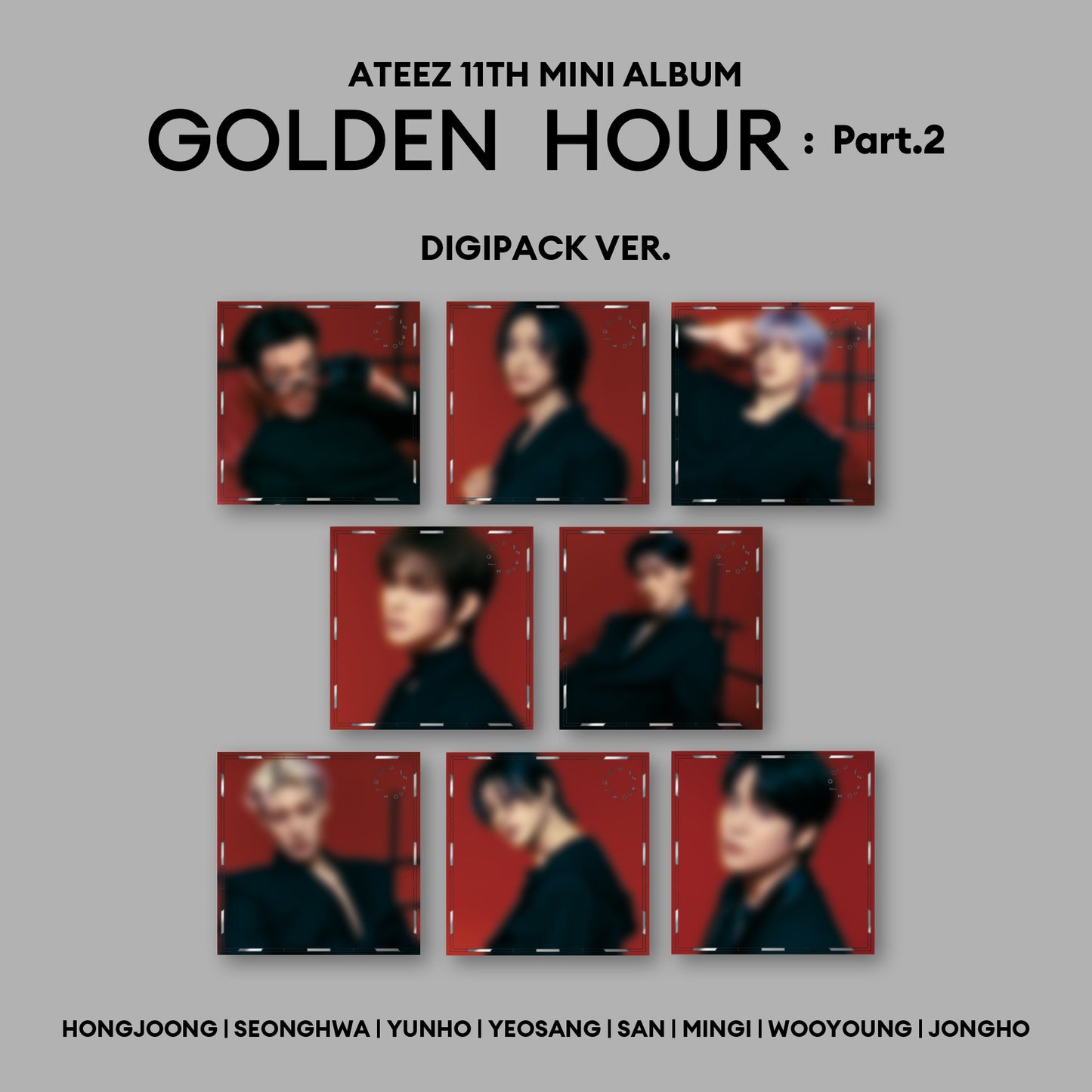 ATEEZ GOLDEN HOUR : Part.2 (Digipack Version)