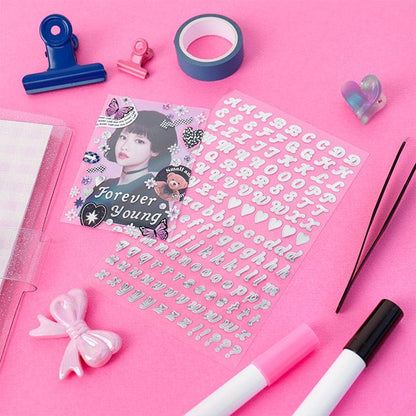 Daiso - Letters Sticker (4 sheets A/B)